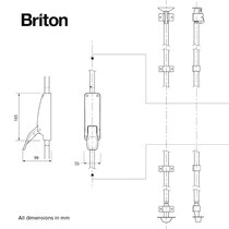 Briton 1438 Single Door Emergency Push Pad with Latch