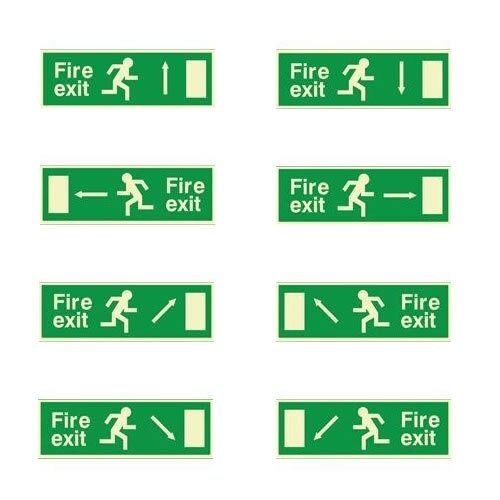 Self-Adhesive EEC Directive Fire Exit Signs