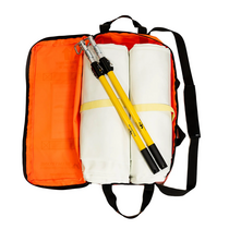 Quick access zipped bag, easy unrolling with deployment straps