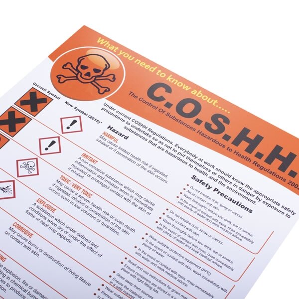 Coshh Regulations Poster A1 Health Safety Posters Vrogue Co