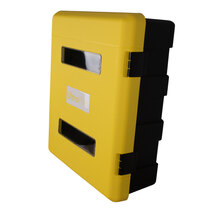 Bright yellow colour easily recognisable as spill kit storage