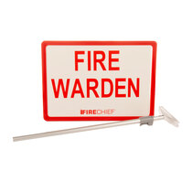 Fire Warden telescopic sign