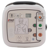 Clear illuminated pictorial instructions aid rescuers during a cardiac arrest emergency