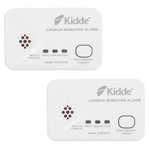 Battery Powered LED Carbon Monoxide Detector / CO Alarm Twin Pack - Kidde 2030-DCR