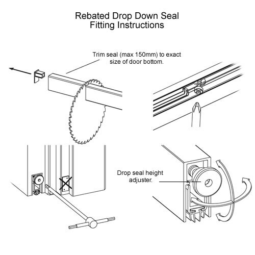 Rebated Drop Down Smoke Seal