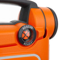 Clear rescue ready indicator gives peace of mind (green = rescue ready)