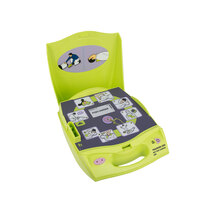 Simulates emergency operation of the defibrillator