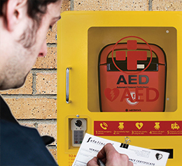 AED Defibrillator Inspection